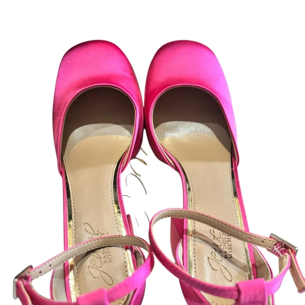 Jewel Badgley Mischka Giada Platform Pump 1319 Womens Shoes Size 8.5 Pink SHERPK